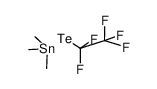 pentafluoroethyl trimethylstannyl telluride Structure