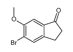 5-溴-6-甲氧基-2,3-二氢-1H-茚-1-酮结构式