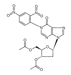 3',5'-Di-O-acetyl-2'-deoxy-1-(2,4-dinitrophenyl)inosine Structure