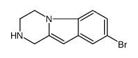 8-溴-1,2,3,4-四氢-吡嗪并[1,2-a]吲哚结构式