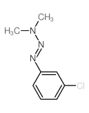 1-(m-Chlorophenyl)-3,3-dimethyltriazene结构式