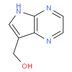 (5H-吡咯并[2,3-b]吡嗪-7-基)甲醇结构式