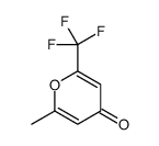 2-methyl-6-(trifluoromethyl)pyran-4-one结构式