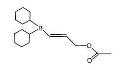 (E)-3-(dicyclohexylboranyl)allyl acetate Structure