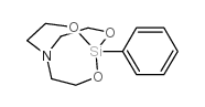 1-苯基-2,8,9-三氧杂-5-氮杂-1-硅杂二环[3.3.3]十一烷结构式