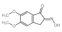 5,6-Dimethoxy-2-nitroso-2,3-dihydro-1H-inden-1-one structure
