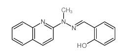 6-[(2-methyl-2-quinolin-2-yl-hydrazinyl)methylidene]cyclohexa-2,4-dien-1-one structure