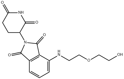 Pomalidomide-PEG2-OH结构式