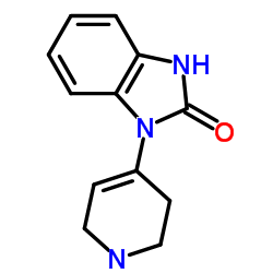1-(1,2,3,6-四氢-4-吡啶基)-2-苯并咪唑啉酮结构式