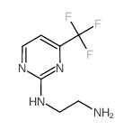 N〜1〜-[4-(三氟甲基)-2-嘧啶基]-1,2-乙二胺结构式