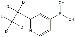 (2-(ethyl-d5)pyridin-4-yl)boronic acid Structure