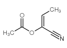 1-氰基-1-乙酸丙烯酯结构式