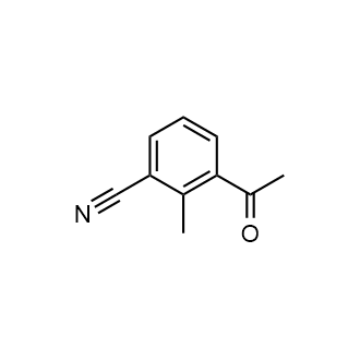3-乙酰-2-甲基苯腈结构式