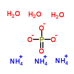 Ammonium phosphate trihydrate structure