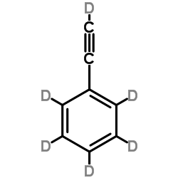 苯乙炔-d6结构式