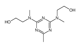 2-[[4-[2-hydroxyethyl(methyl)amino]-6-methyl-1,3,5-triazin-2-yl]-methylamino]ethanol Structure