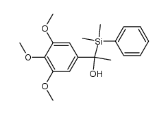 1-(dimethylphenylsilyl)-1-(3,4,5-trimethoxyphenyl)ethanol结构式