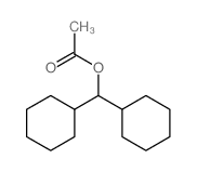 Cyclohexanemethanol, a-cyclohexyl-, acetate (9CI) structure