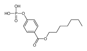 heptyl 4-phosphonooxybenzoate结构式