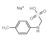 [(4-methylphenyl)amino]methanesulfonic acid结构式