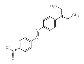N,N-二乙基-4-(4-硝基苯基azo)苯胺结构式