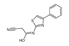 2-cyano-N-(4-phenyl-1,3-thiazol-2-yl)acetamide Structure