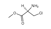 β-chloroalanine methyl ester Structure
