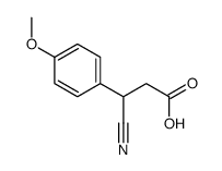 3-cyano-3-(4-methoxyphenyl)propanoic acid Structure