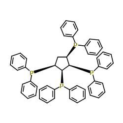 顺式,顺式,顺式-1,2,3,4-四[(二苯基膦)甲基]环戊烷结构式