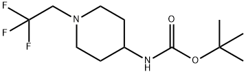 tert-butyl (1-(2,2,2-trifluoroethyl)piperidin-4-yl)carbaMate结构式