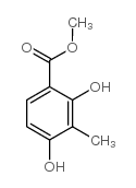 甲基2,4-二羟基-3-苯甲酸乙酯结构式