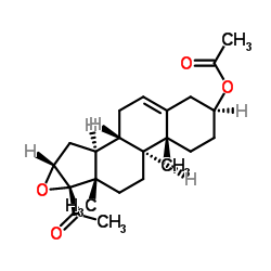 16,17-alpha环氧孕烯醇酮醋酸酯结构式