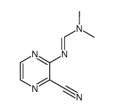 2-Cyano-3-[(dimethylaminomethylene)amino]pyrazine Structure