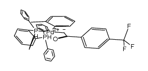 Pd(1,2-bis(diphenylphosphino)benzene)(C6H4-2-CH3)(CH2C(O)C6H4-4-CF3)结构式