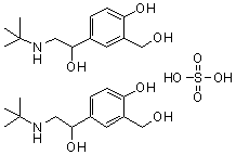 Salbutamol Hemisulfate Structure