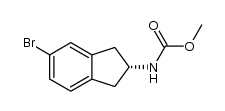 (R)-(5-bromo-2,3-dihydro-1H-inden-2-yl)carbamic acid methyl ester Structure
