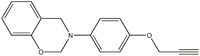 2H-1,3-Benzoxazine, 3,4-dihydro-3-[4-(2-propyn-1-yloxy)phenyl]-结构式