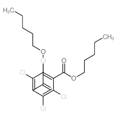 dipentyl 2,3,5,6-tetrachlorobenzene-1,4-dicarboxylate结构式