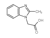 2-甲基-1H-苯并咪唑-1-乙酸结构式