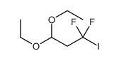 3,3-diethoxy-1,1-difluoro-1-iodopropane Structure