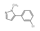 5-(3-溴苯基)-1-甲基-1H-吡唑结构式