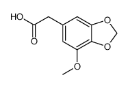 (7-methoxy-benzo[1,3]dioxol-5-yl)-acetic acid Structure