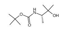 ((S)-2-hydroxy-1,2-dimethyl-propyl)carbamic acid tert-butyl ester结构式