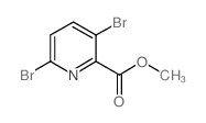 3,6-二溴吡啶甲酸甲酯结构式