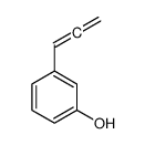Phenol, 3-(1,2-propadienyl)- (9CI)结构式