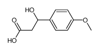 3-羟基-3-(4-甲氧基苯基)丙酸结构式