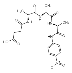 N-琥珀酰-L-丙氨酰-L-丙氨酰-L-丙氨酸结构式
