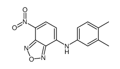 N-(3,4-dimethylphenyl)-4-nitro-2,1,3-benzoxadiazol-7-amine结构式