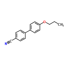4-丙氧基-4'-氰基联苯结构式