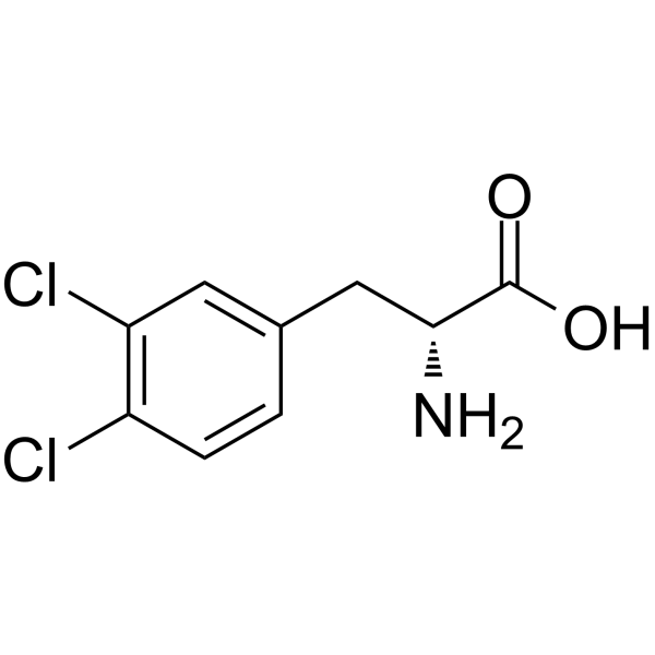D-3,4-二氯苯丙氨酸结构式